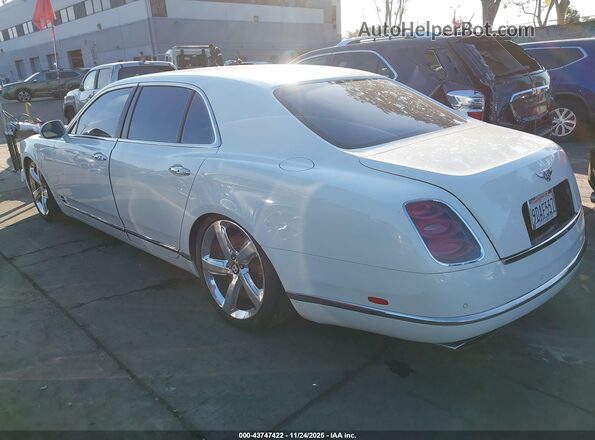 SCBBG7ZH3GC002262 2016 BENTLEY MULSANNE Белый Задняя левая четверть