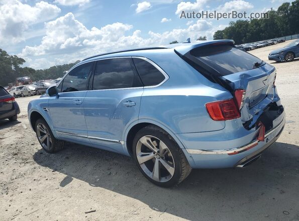 SJAAC2ZV2HC014788 2017 BENTLEY BENTAYGA Blue Trasero izquierdo