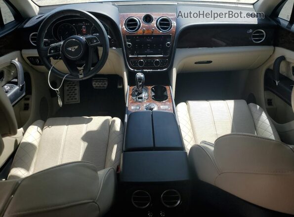 SJAAC2ZV2HC014788 2017 BENTLEY BENTAYGA Blue Vista del salpicadero