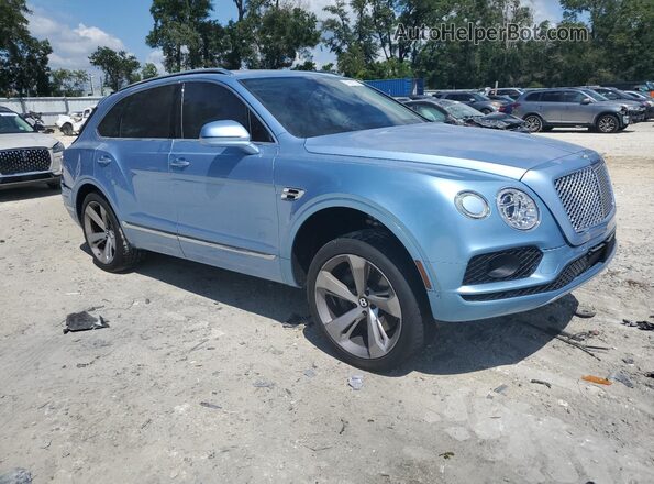SJAAC2ZV2HC014788 2017 BENTLEY BENTAYGA Blue Delantero derecho