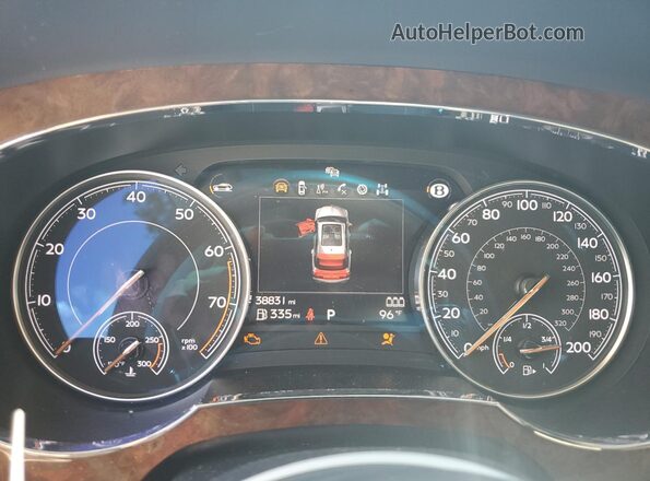 SJAAC2ZV2HC014788 2017 BENTLEY BENTAYGA Blue Vista del cuadro de instrumentos