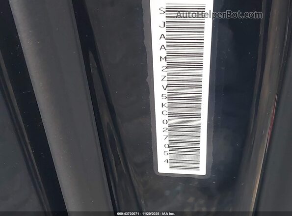 SJAAM2ZV5KC027054 2019 BENTLEY BENTAYGA Black Widok komory silnika