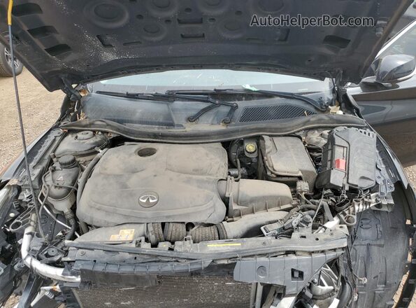 SJKCH5CP5KA010951 2019 INFINITI QX30 Black Vista del compartimento del motor