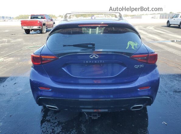 SJKCH5CP8KA010975 2019 INFINITI QX30 Blue Widok z tyłu