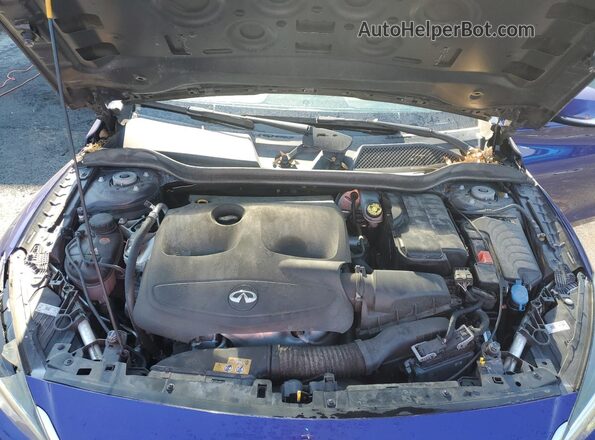 SJKCH5CP8KA010975 2019 INFINITI QX30 Blue Widok komory silnika