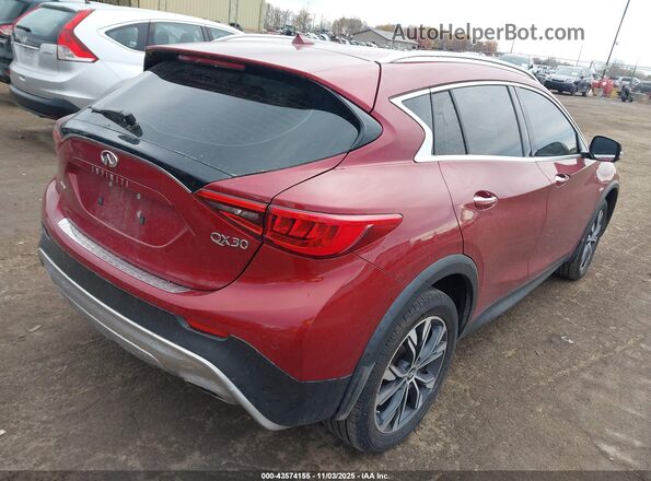 SJKCH5CR2KA011007 2019 INFINITI QX30 Red Հետևի աջ