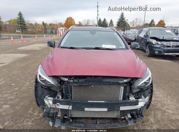 SJKCH5CR2KA011007 2019 INFINITI QX30 Red Սարքավորումների վահանակի տեսք