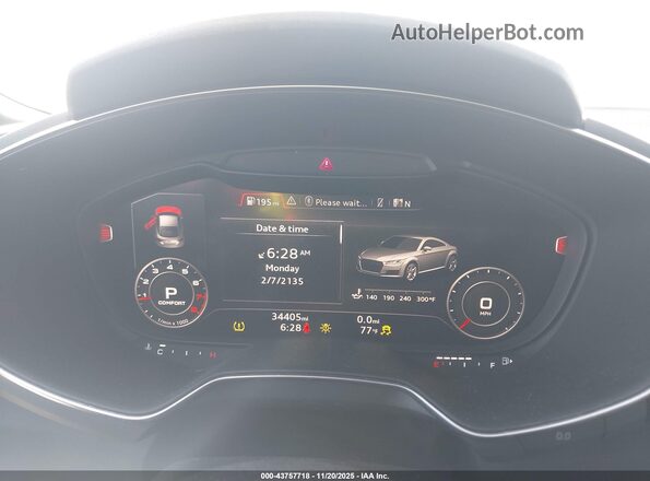 TRUC5AFV7G1001907 2016 AUDI TT White Widok tylnych siedzeń