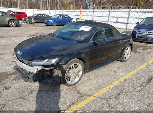 TRUT5CFV2G1027469 2016 AUDI TT Black Առջևի ձախ երեք քառորդ տեսարան