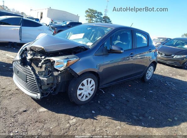 VNKKTUD35HA078542 2017 TOYOTA YARIS Gray Front left