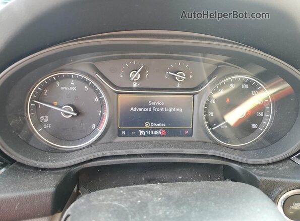 W04GV8SX5K1031325 2019 BUICK REGAL Black Вид щитка приладів
