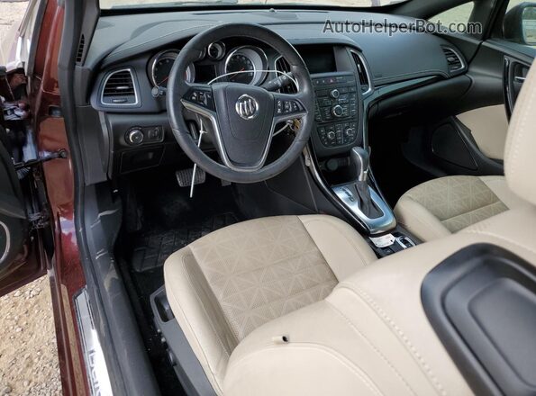 W04WH3N50KG312851 2019 BUICK CASCADA Brown Widok deski rozdzielczej