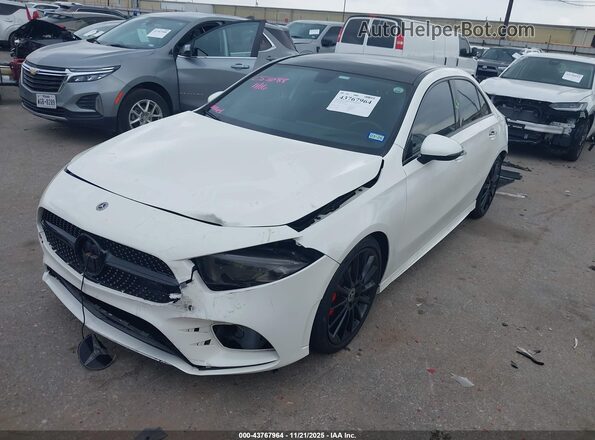 W1K3G4EB4NJ328720 2022 MERCEDES-BENZ A 220 White წინა მარცხენა ხედი სამი მეოთხედიდან