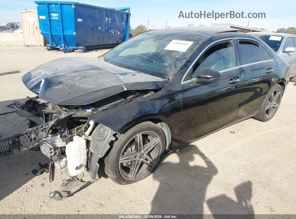 W1K3G4EB6MJ287523 2021 MERCEDES-BENZ A 220 Black წინა მარცხენა ხედი სამი მეოთხედიდან