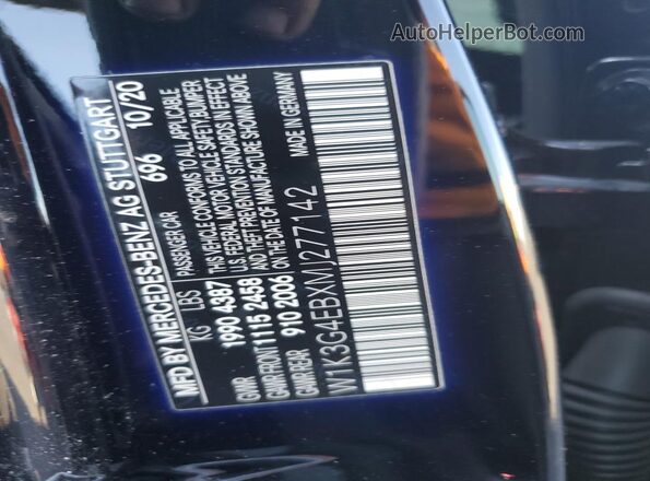 W1K3G4EBXMJ277142 2021 MERCEDES-BENZ A Black ძრავის განყოფილების ხედი
