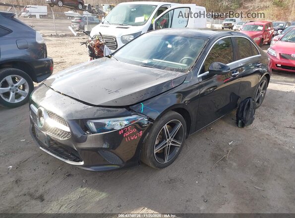 W1K3G4FBXMJ256516 2021 MERCEDES-BENZ A 220 Black Передня ліва чверть