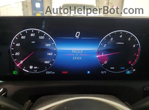 W1K5J4HB7RN472329 2024 MERCEDES-BENZ CLA-CLASS White Vista del cuadro de instrumentos