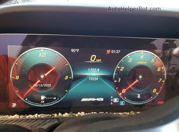 W1K7X8KB1MA043114 2021 MERCEDES-BENZ AMG White Instrument cluster view