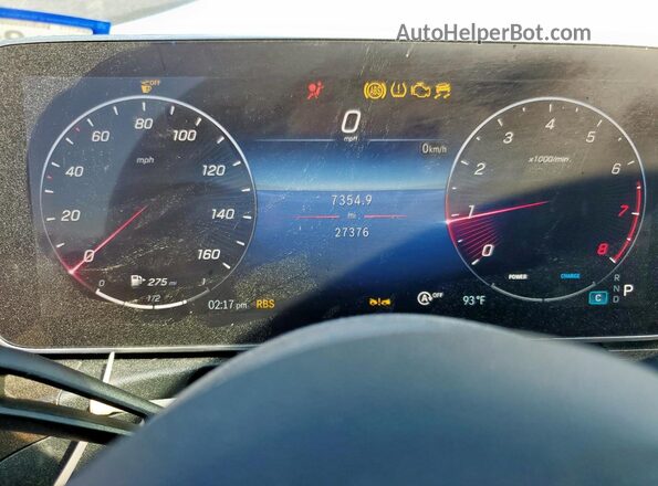 W1KAF4GB4PR077094 2023 MERCEDES-BENZ C Blue Սարքավորումների վահանակի տեսք