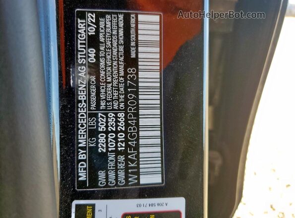 W1KAF4GB4PR091738 2023 MERCEDES-BENZ C Black Вид підкапотного простору