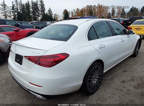 W1KAF4HB0PR134650 2023 MERCEDES-BENZ C-CLASS White Trasero derecho