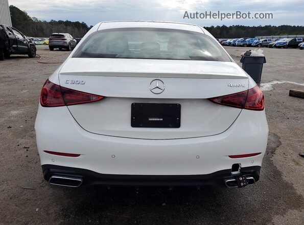 W1KAF4HB0RR235397 2024 MERCEDES-BENZ C White Հետևի տեսք