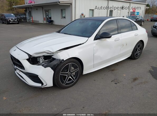 W1KAF4HB3PR142449 2023 MERCEDES-BENZ C-CLASS White წინა მარცხენა ხედი სამი მეოთხედიდან