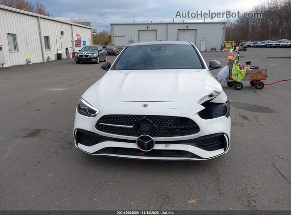 W1KAF4HB3PR142449 2023 MERCEDES-BENZ C-CLASS White ხელსაწყოთა პანელის ხედი