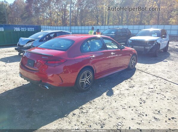 W1KAF4HB5PR107458 2023 MERCEDES-BENZ C-CLASS Красный Задняя правая четверть