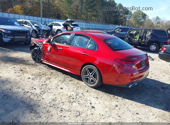 W1KAF4HB5PR107458 2023 MERCEDES-BENZ C-CLASS Красный Задняя левая четверть