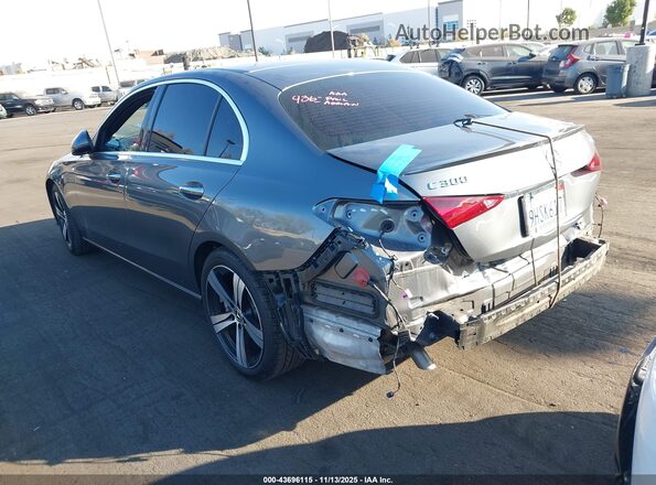 W1KAF4HB6PR144664 2023 MERCEDES-BENZ C-CLASS Gray Trasero izquierdo