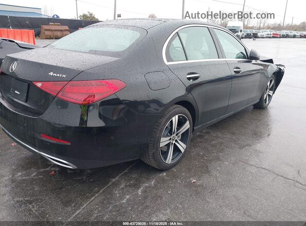 W1KAF4HB7PR141949 2023 MERCEDES-BENZ C-CLASS Черный Задняя правая четверть