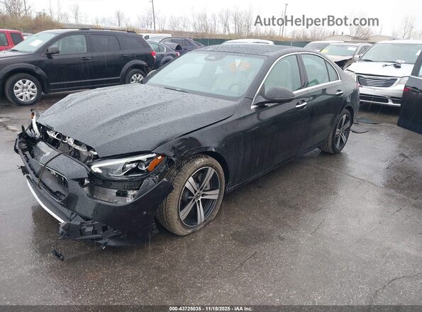 W1KAF4HB7PR141949 2023 MERCEDES-BENZ C-CLASS Черный Передняя левая четверть