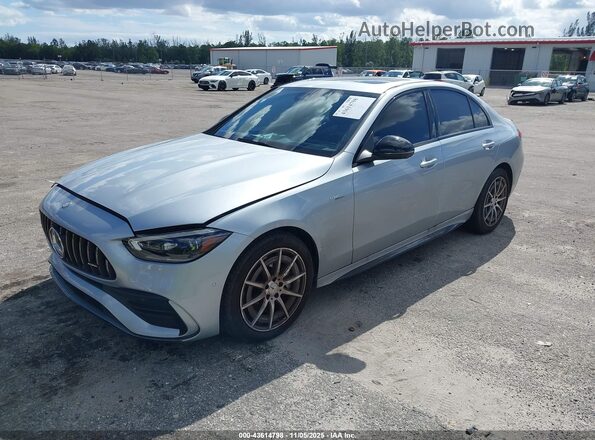 W1KAF8HB6RR176315 2024 MERCEDES-BENZ AMG C 43 Silver Առջևի ձախ երեք քառորդ տեսարան