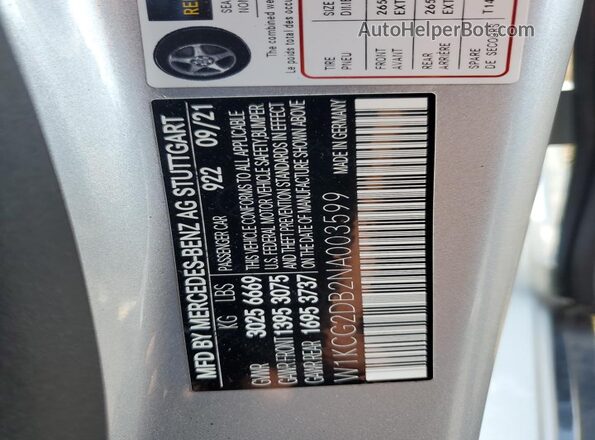 W1KCG2DB2NA003599 2022 MERCEDES-BENZ EQS Silver ძრავის განყოფილების ხედი