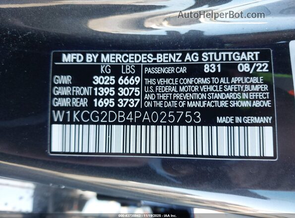 W1KCG2DB4PA025753 2023 MERCEDES-BENZ EQS 450+ Gray Շարժիչի բաժամունքի տեսք