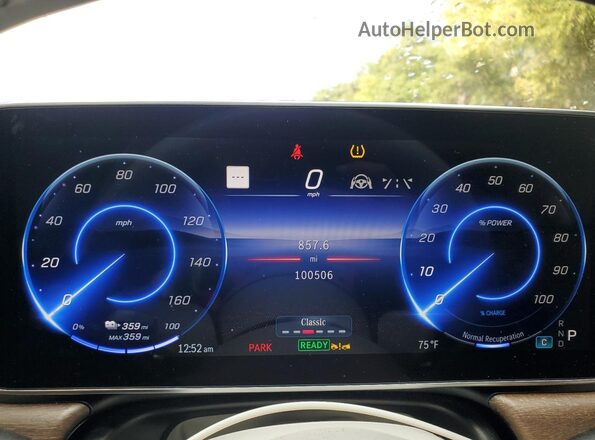 W1KCG2DB5NA010742 2022 MERCEDES-BENZ EQS Blue ხელსაწყოთა პანელის ხედი