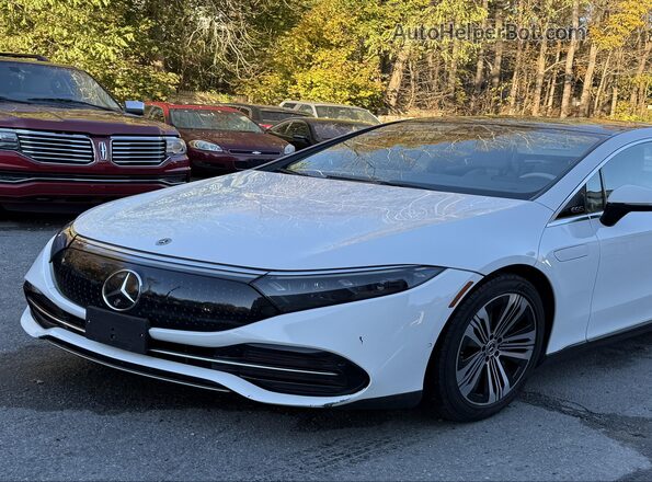W1KCG2DB5NA014130 2022 MERCEDES-BENZ EQS SEDAN White წინა მარცხენა ხედი სამი მეოთხედიდან