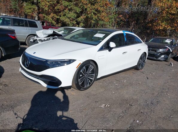W1KCG2DB5PA036082 2023 MERCEDES-BENZ EQS 450+ White Առջևի ձախ երեք քառորդ տեսարան