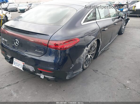W1KCG4EB2NA015309 2022 MERCEDES-BENZ EQS 580 Blue Rear right