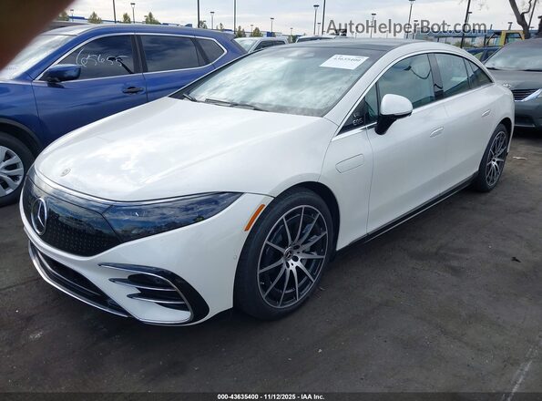 W1KCG4EB8PA035518 2023 MERCEDES-BENZ EQS 580 White წინა მარცხენა ხედი სამი მეოთხედიდან