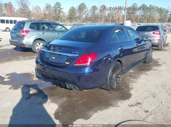 W1KWF6EB8MR604246 2021 MERCEDES-BENZ AMG C 43 Dark Blue Задня права чверть
