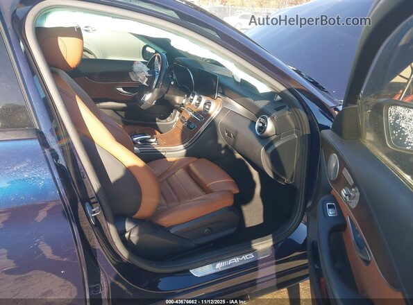 W1KWF6EB8MR604246 2021 MERCEDES-BENZ AMG C 43 Dark Blue Вид салону спереду