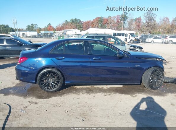 W1KWF6EB8MR604246 2021 MERCEDES-BENZ AMG C 43 Dark Blue Панорамний вид салону 360°