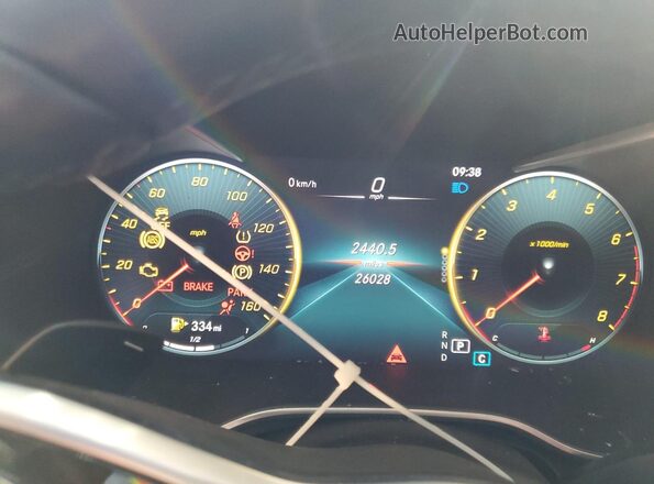 W1KWF8DB3MR648152 2021 MERCEDES-BENZ C Серебряный Вид щитка приборов