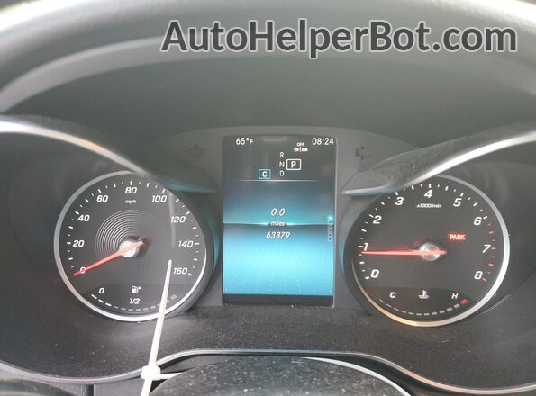 W1KWF8DB4LR593483 2020 MERCEDES-BENZ C Black Instrument cluster view