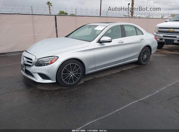 W1KWF8DB4MR628895 2021 MERCEDES-BENZ C-CLASS Silver Vista tres cuartos delantera izquierda