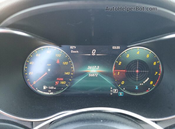 W1KWF8DB6MR611015 2021 MERCEDES-BENZ C Gray Вид щитка приладів