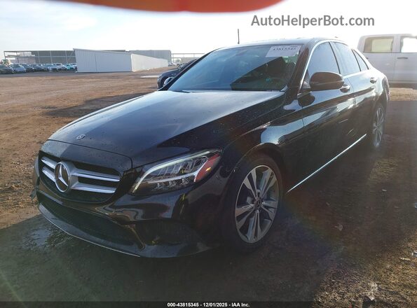 W1KWF8DB7LR570022 2020 MERCEDES-BENZ C-CLASS Black Առջևի ձախ երեք քառորդ տեսարան
