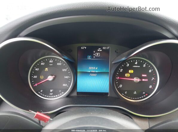 W1KWF8DB8LR570787 2020 MERCEDES-BENZ C-CLASS White Вид задніх сидінь
